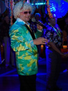 r0627_fp_bruce Activity Director, Bruce, Dressed for Flower Power Night